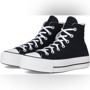 Converse Black Platform High-Top Sneakers